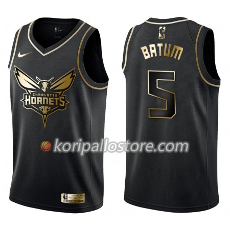 Charlotte Hornets Nicolas Batum 5 Nike Musta Golden Edition Miesten Pelipaidat Swingman 